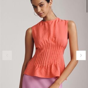 Anthropologie pleated top